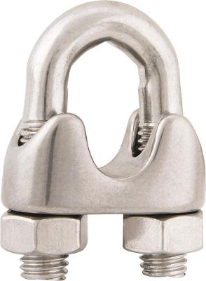 Clips para cabo de aço 3/8" leve inox Vonder