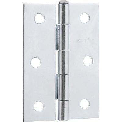 Dobradiça para porta 2.1/2" aço carbono cromado Vonder