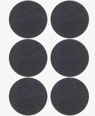 Feltro Adesivo Preto Redondo 38mm Com 6 Vonder