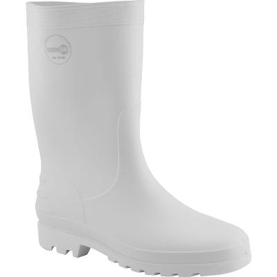 Bota de Pvc Branca Cano Médio Sem Forro 35/36 Nove54