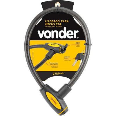 Cadeado para bicicleta 60cm plastificado Vonder