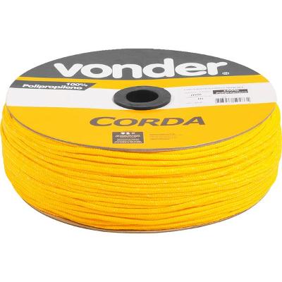 Corda Trançada 4mmx360m 2,9kg Amarela Vonder