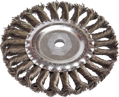 Escova circular torcida aço carbono 150mm - Belfix