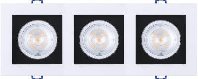 Spot LED Black 3x5W 6500K Triplo Quadrado Black+Decker