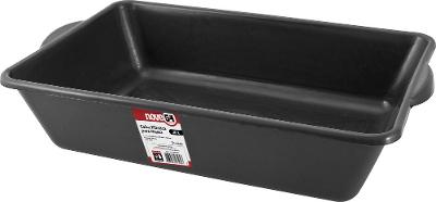 Caixa Plástica Para Massa 20 Litros 60x37x14cm Preta - Nove54