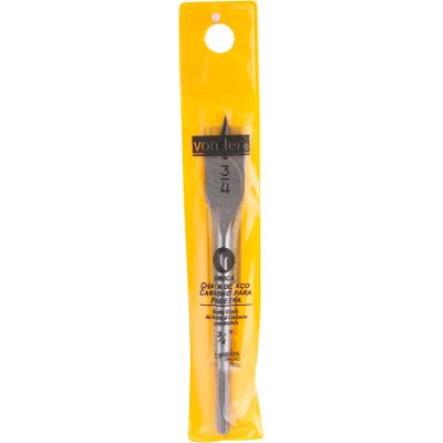 Broca chata aço carbono 1/2x6" para madeira Vonder