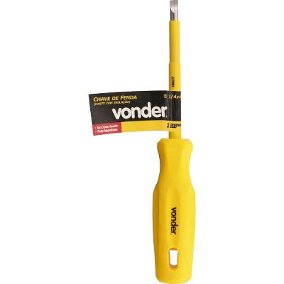 Chave fenda 1/4x5" cromo vanádio haste isolada 1000v Vonder