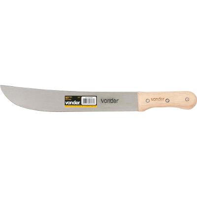 Facão para mato 10" aço carbono cabo madeira Vonder