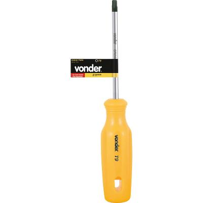Chave Torx T-20 com Cabo Reto Cromo Vanádio Vonder