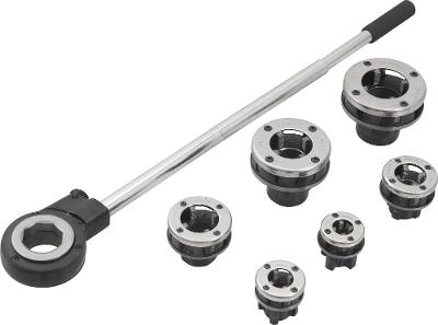 Jogo Tarraxa Manual 1/2 À 2 Bspt Com Catraca Tubo De Vonder