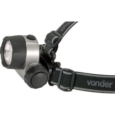 Lanterna 6 leds lc007 para cabeça 3AAA Vonder