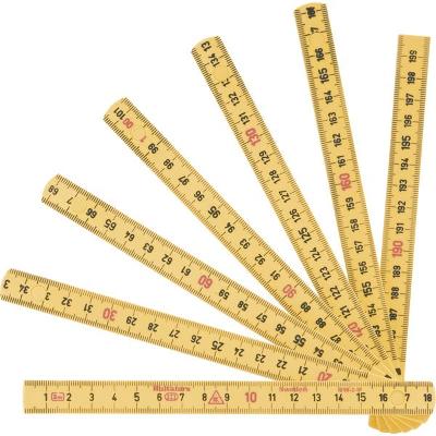 Escala métrica 2 metros 12 dobras de nylon Vonder