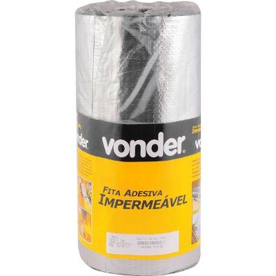 Fita adesiva impermeável 30cmx10m aluminizada Vonder