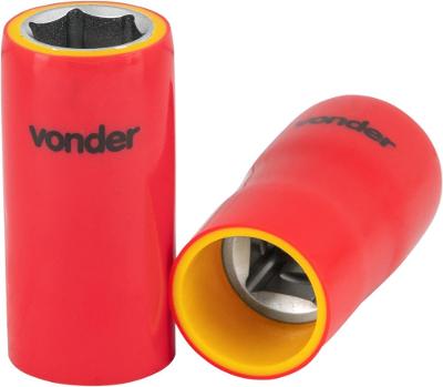 Soquete Isolado Sextavado Encaixe 1/2'' 19mm IEC60900 Vonder