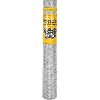 Tela Metálica Galinheiro Hex Malha 2'' BWG23 1,5m 50m Vonder