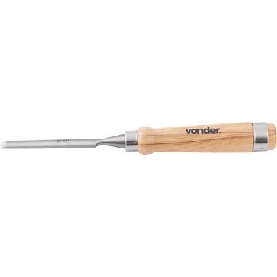 Formão Goivado 10 mm Aço Carbono Cabo Madeira Vonder