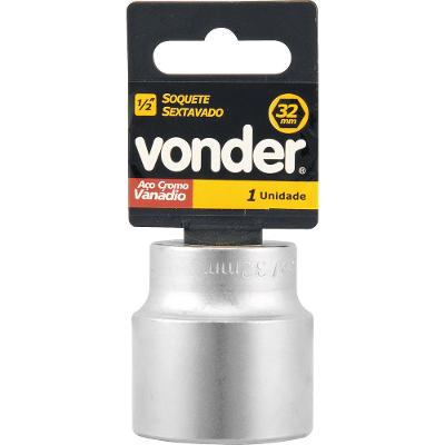 Soquete sextavado enc 1/2" 7mm curto vanád. Vonder