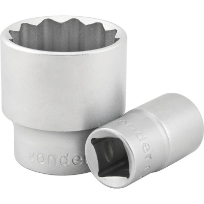 Soquete estriado enc 1/2" 30mm curto vanád. Vonder