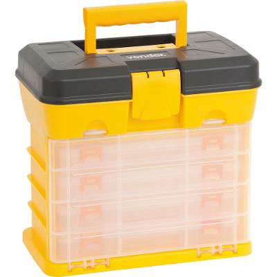 Organizador plástico 275x175x260mm 4 bandejas opv0600 Vonder