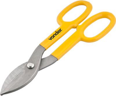 Tesoura Chapas Universal 10 Reta Cabo Plastificado Vonder