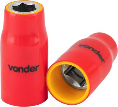 Soquete Isolado Sextavado Encaixe 1/2'' 10mm IEC60900 Vonder