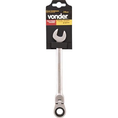 Chave combinada c/ catraca articulada 19mm vanád. Vonder