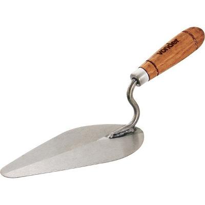 Colher para pedreiro 10" oval cabo madeira Vonder