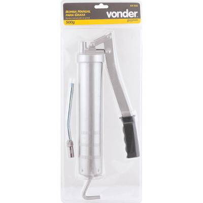 Bomba graxa manual 500g alavanca bico rígido bg500 Vonder