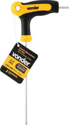 Chave Allen Abaulada 2,5Mm Com Cabo T Vonder