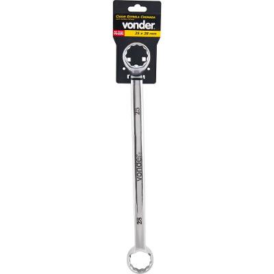 Chave estrela 20x22mm cromo vanádio cromada cartela Vonder