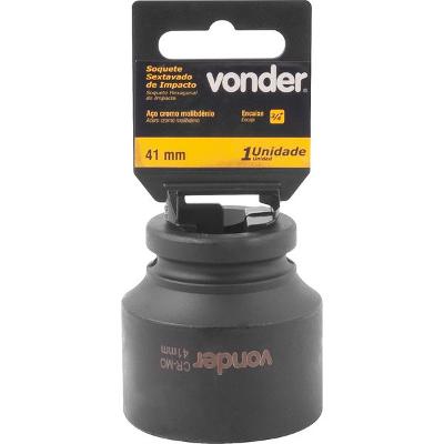 Soquete Sextavado de Impacto enc 3/4" 41mm Aço Cromo Vonder