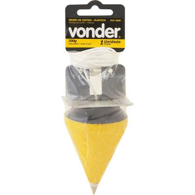 Prumo de centro 300g corpo plástico Vonder