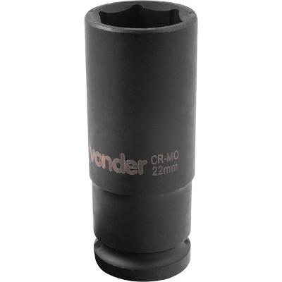 Soquete Sextavado de Impacto Longo Encaixe 1/2" 22mm Vonder