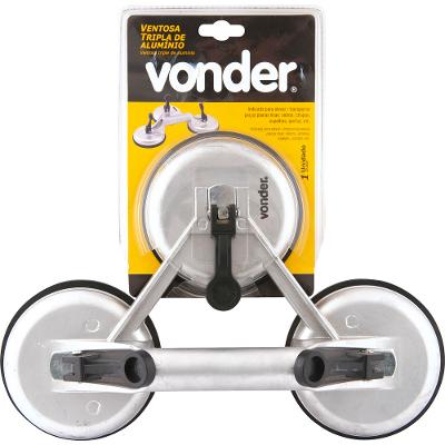 Ventosa tripla alumínio capacidade 75kg Vonder