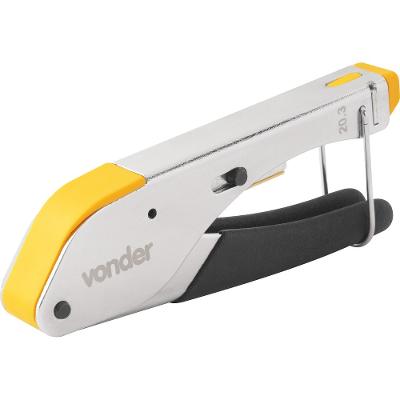 Alicate crimpador rg59/rg6 s/ catraca p/ cabo coaxial Vonder