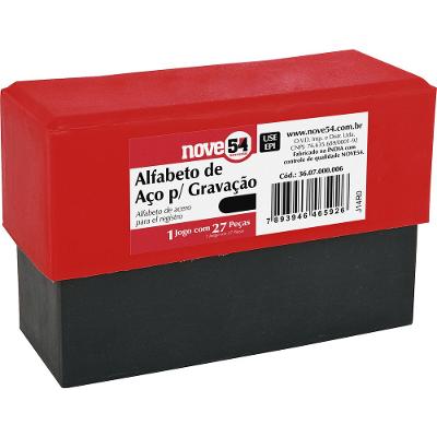 Alfabeto de aço punção 8mm a-z para gravação - Nove54