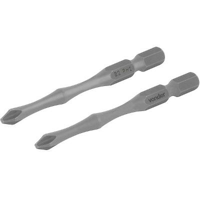 Bits de Torção S2 1/4 N. 2 75Mm com 2 Peças Vonder