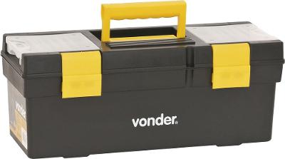 Caixa Plástica Ferramentas Baú 400x155x160mm Bandej Vonder