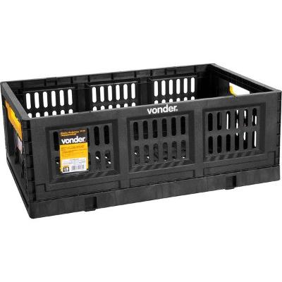 Caixa plástica desmontável 600x400x223mm 15kg cdv600 Vonder