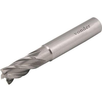 Fresa Topo Aço Rápido 13mm 4 Costes Reto 12mm Din 8 Vonder