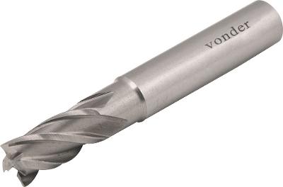 Fresa Topo Aço Rápido 5mm 4 Cortes Reto 6mm Din 844 Vonder
