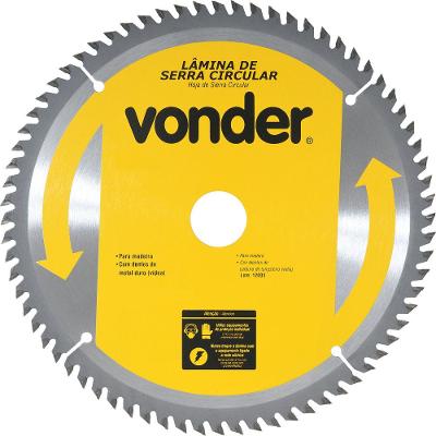 Lâmina Serra Circular Vídea 185x16x2,6mm 60D 7200 Rpm Vonder