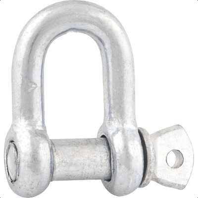 Manilha p/ cabo aço 5/16" reta leve galv c/ 2 pç cart Vonder