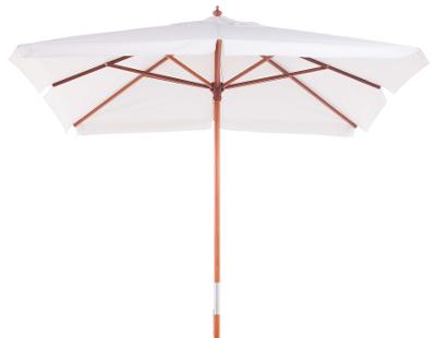 Ombrellone Quadrado Madeira 2,05 x 2,05M Branco Bel Lazer