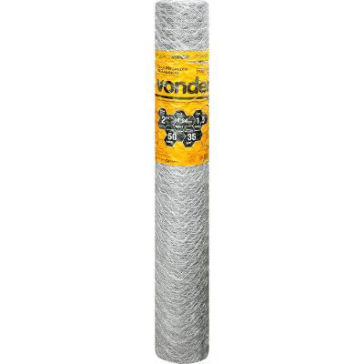 Tela Metálica Galinheiro Hex Malha 2'' BWG18 1,5m 50m Vonder