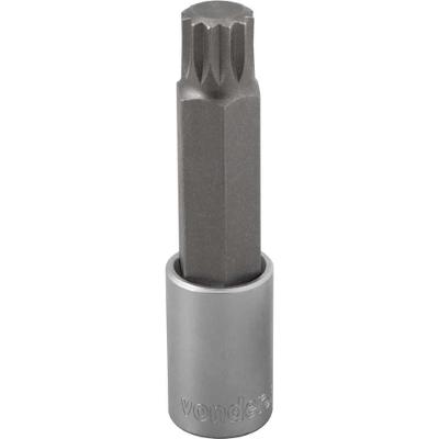 Soquete Multidentado Encaixe 1/2'' 16mm Longo CRV Vonder