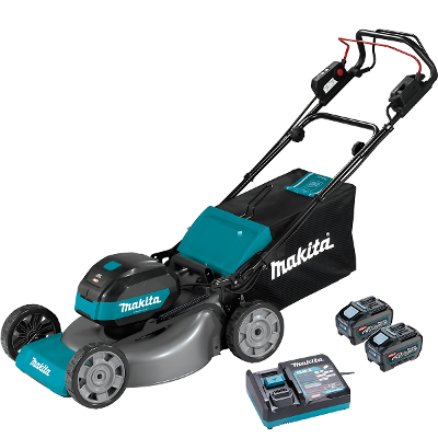 Carrinho Cortador de Grama 530Mm Sem Fio 40V Com 2 Baterias Carregador LM002GT201 127V Makita