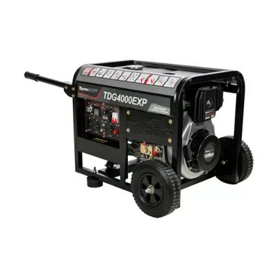 Gerador Diesel 3,3 KVA Monofásico Bivolt 115/230V Partida Elétrica TDG4000EXP Toyama