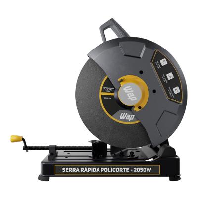 Serra Rápida Policorte de Bancada Profissional 2050W Disco 355mm 14" para cortar Ferro Metal e Aço WAP WF SP01 127V