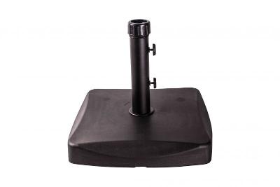 Base para Ombrellone 25kg Concreto Quadrado Preto Bel Lazer
